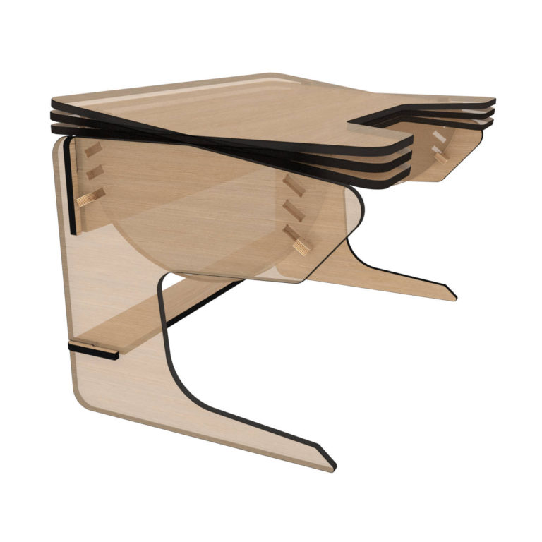 playDesk superposed inclinations