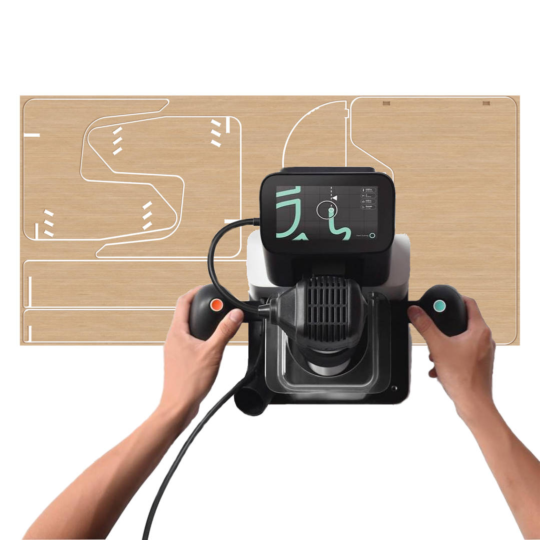 My gaming desk SVG plans for Shaper Origin is ready