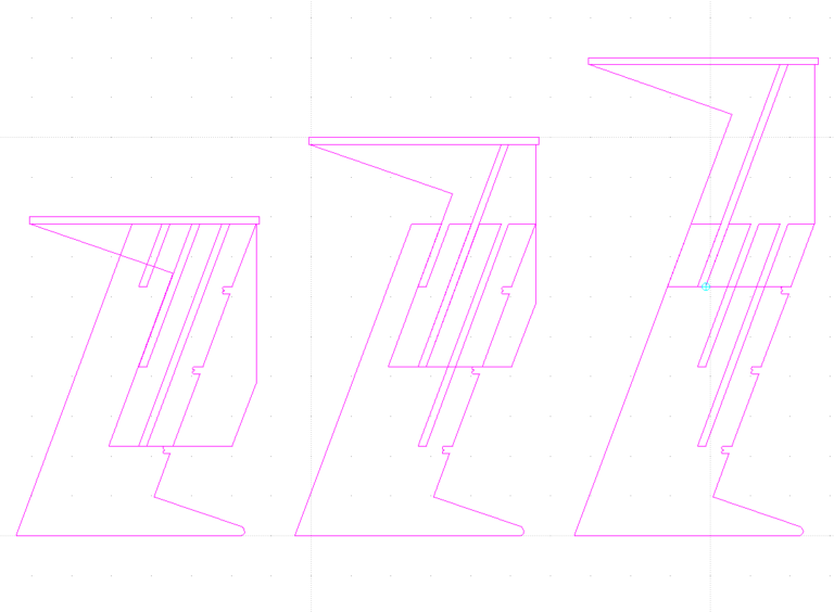 Standing Desk Scheme - 3 Height options