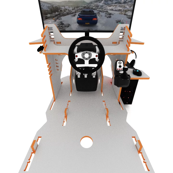 POV render of the Sim Racing Cockpit project