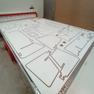 Rockpit Prototype 2 coming out of the CNC Machine - Parametric DXF Plan for commercial use