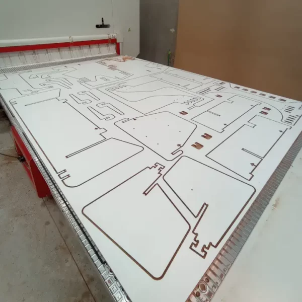 Rockpit Prototype 2 coming out of the CNC Machine - Parametric DXF Plan for commercial use