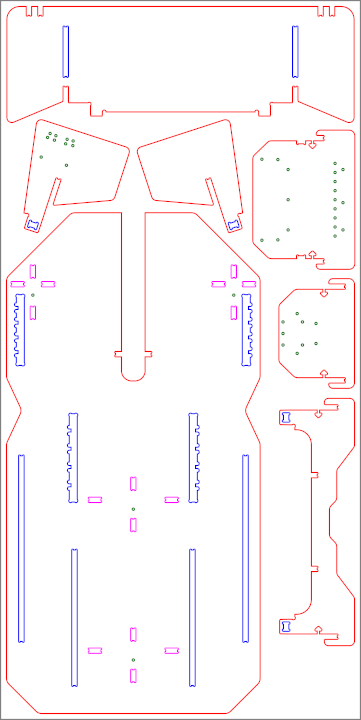 The first ModMaker generated SVG for board 1 of Rockpit