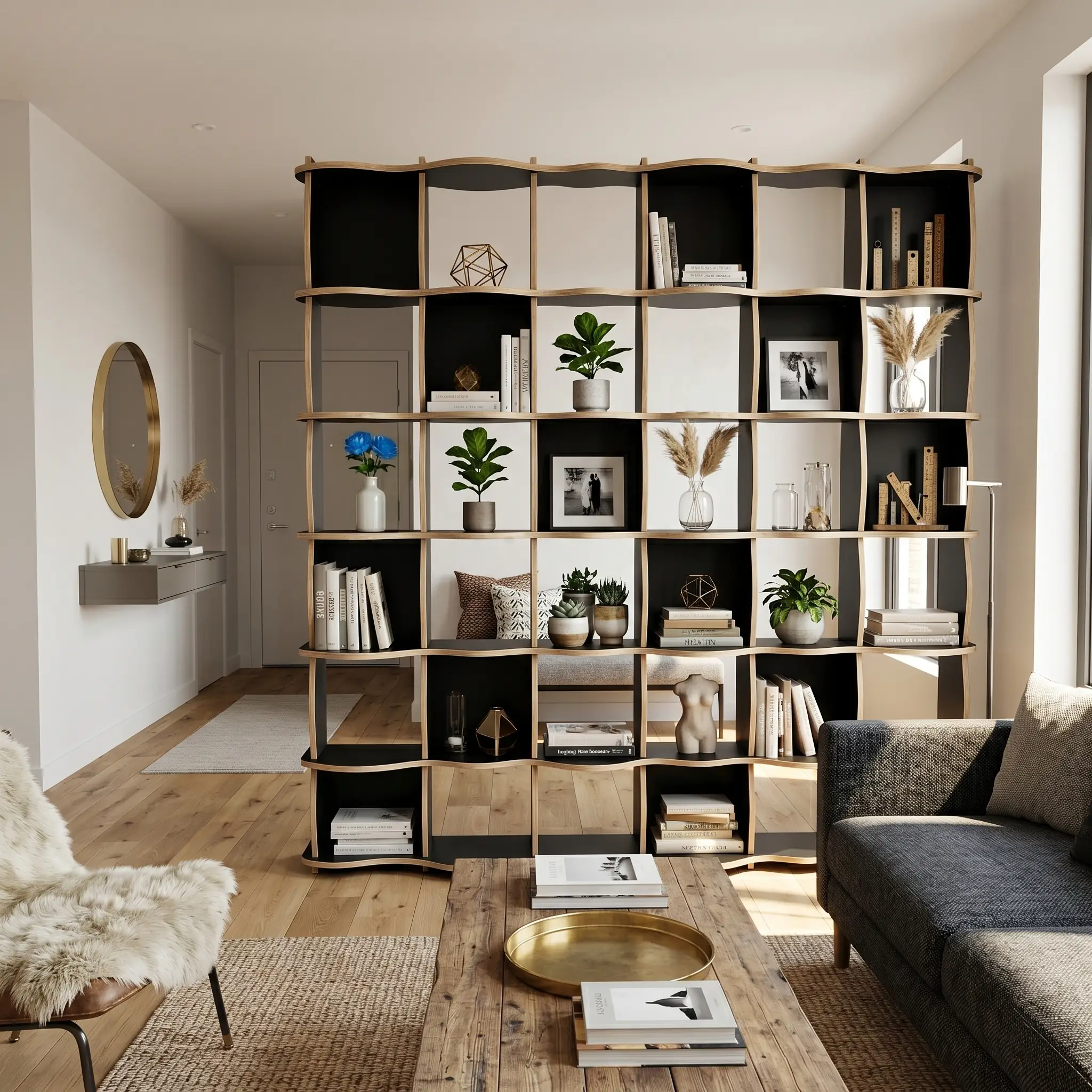Wavy Standing Bookshelf - Image 2