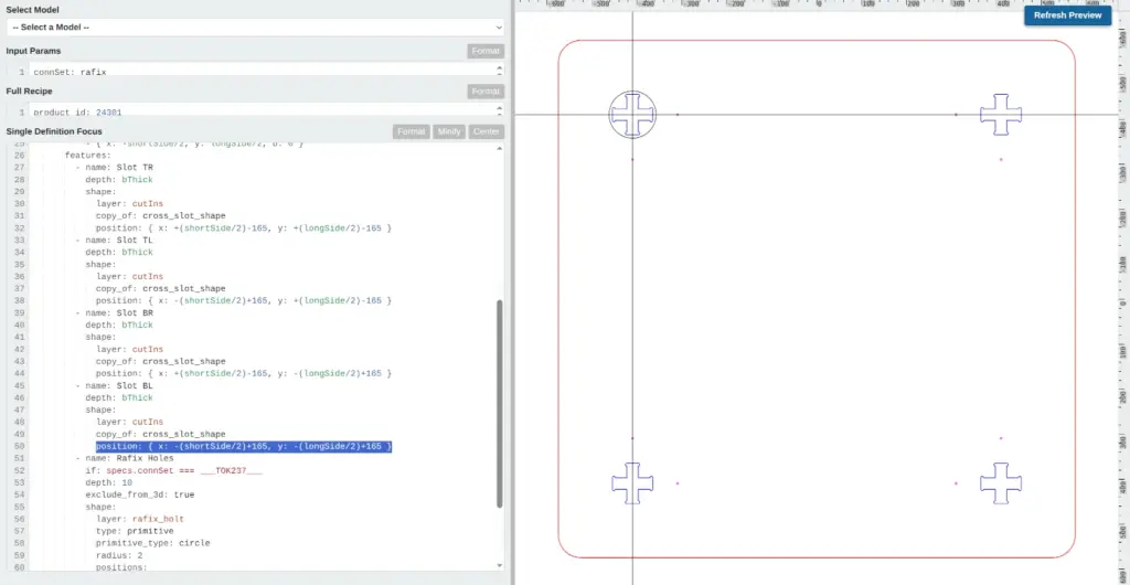 Turnifure Studio Project code-based parametric plan editor - Light Mode