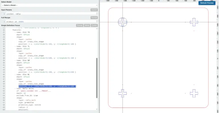 Turnifure Studio Project code-based parametric plan editor - Light Mode