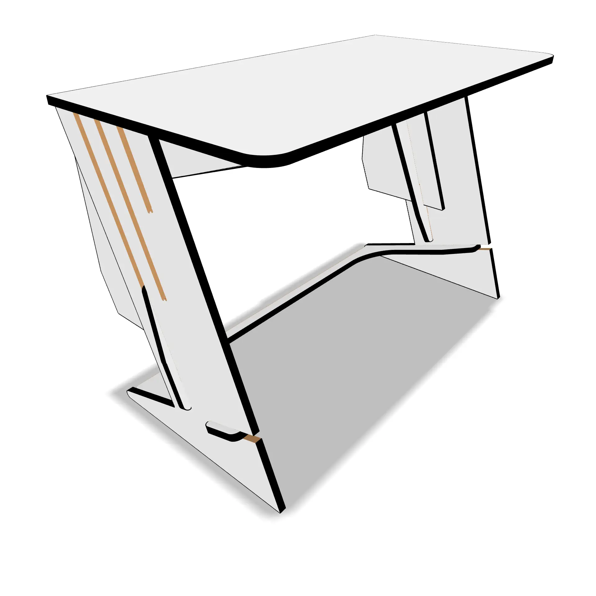 White & Black zTandingDesk