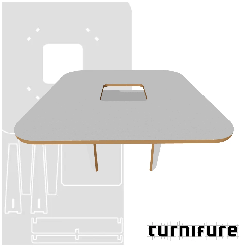 CoWork Table - Large Conference - Material: 1 in