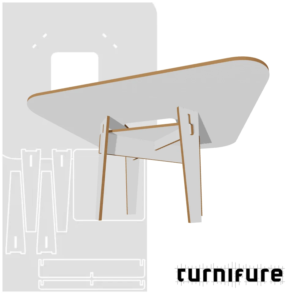 CoWork Table - Large Conference - Material: 18 mm