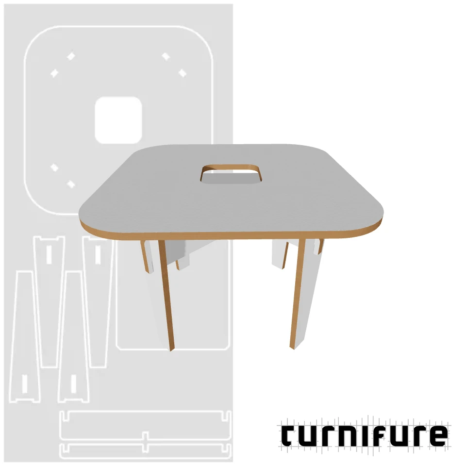 CoWork Table - Small Meeting - Material: 1 in