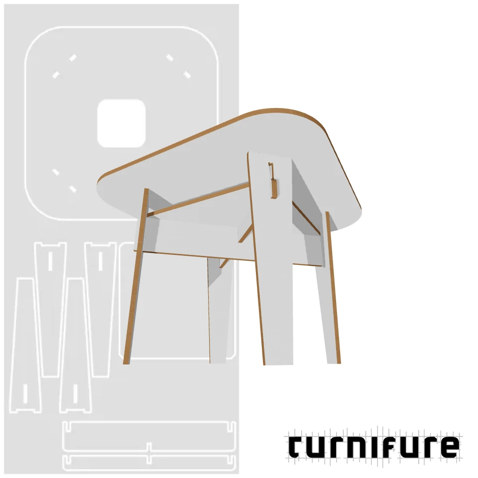 CoWork Table - Small Meeting - Material: 18 mm