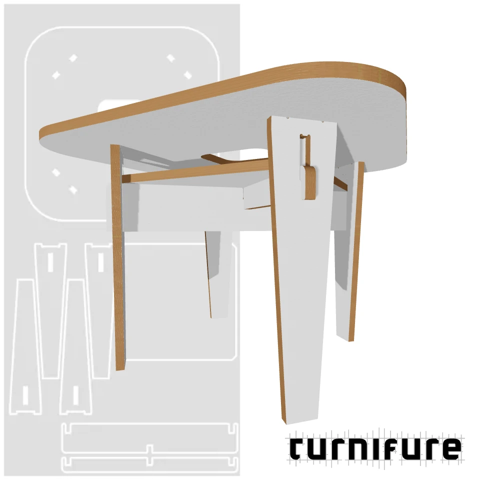CoWork Table - Small Meeting - Material: 25 mm