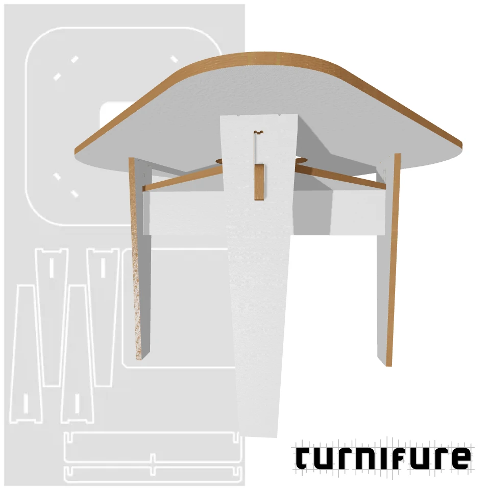 CoWork Table - Small Meeting - Material: 3/4 in