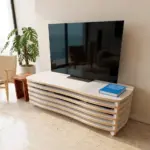 Wavy Rack - Medium Height (50 cm) TV Rack and Stand - Material: 18 mm view