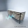 Wavy Rack - Medium Height (50 cm) TV Rack and Stand - Material: 3/4 in view