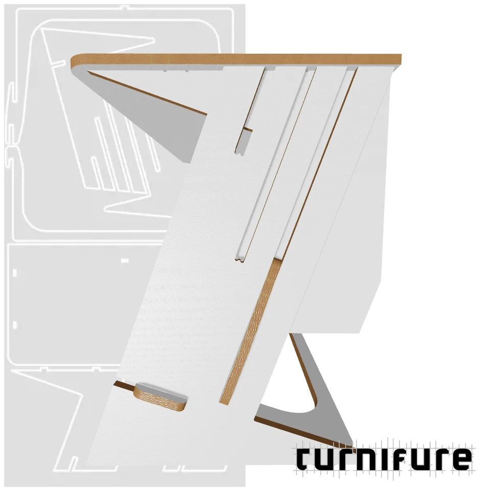 zTandingDesk - Standard Width - Material: 18 mm