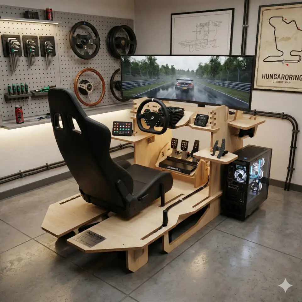 Rockpit - Sim Racing Cockpit - Standard - Material: 19.05mm view