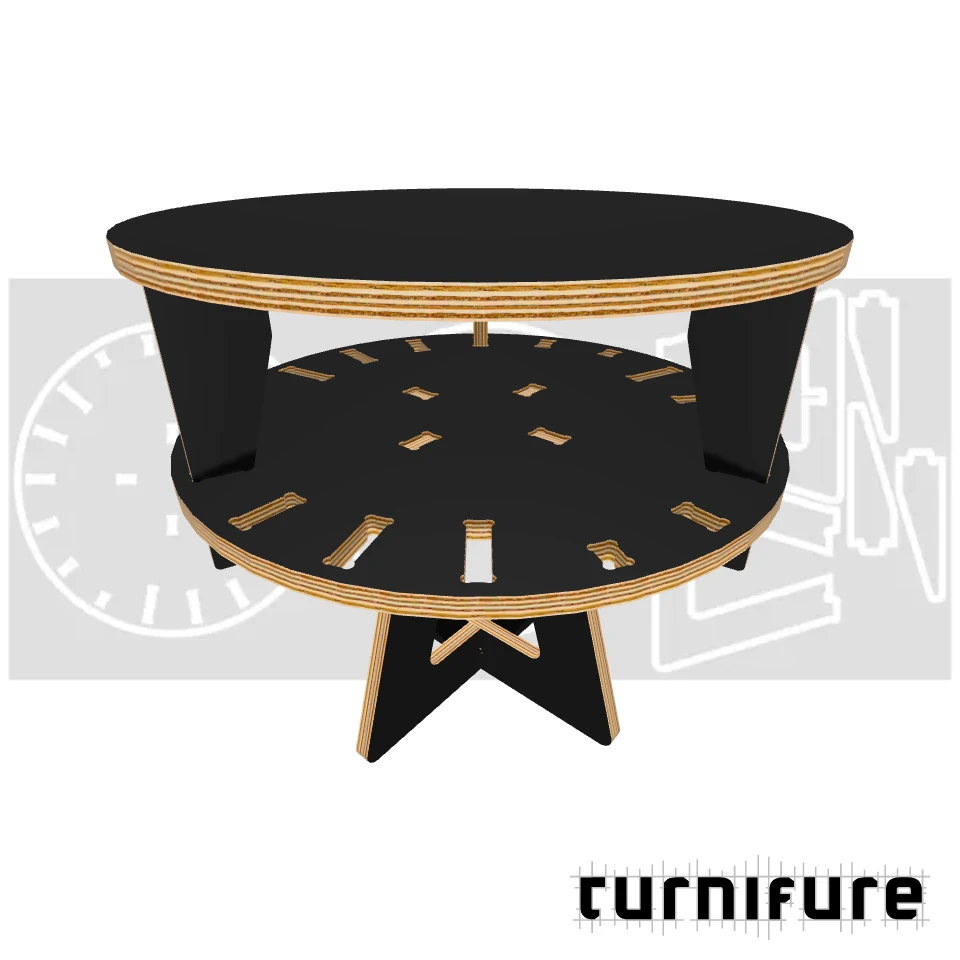 Shift - Adjustable Stool - Diameter 40 cm - Material: 1/2 in