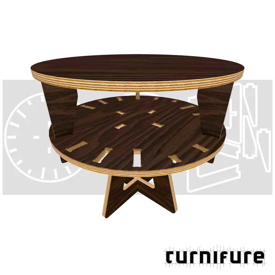 Shift - Adjustable Stool - Diameter 40 cm - Material: 12 mm