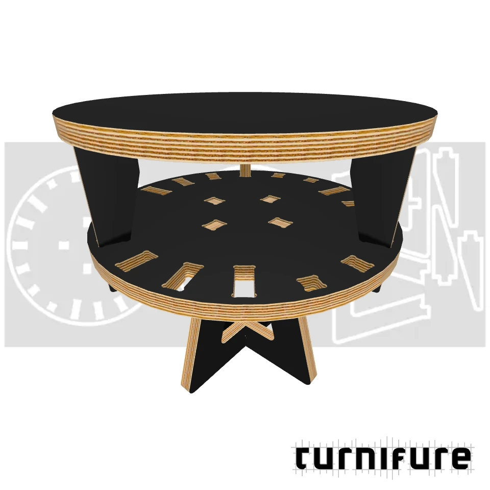 Shift - Adjustable Stool - Diameter 40 cm - Material: 3/4 in