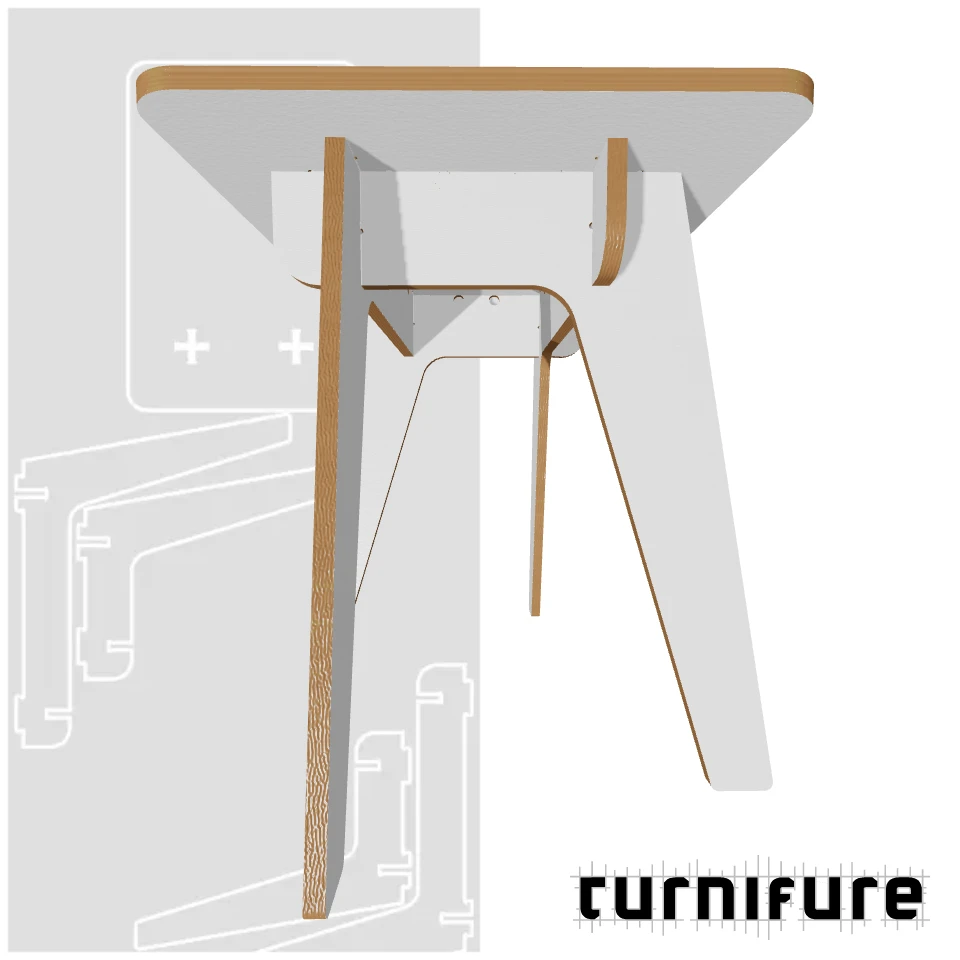 flexTable - Coffee Table - Material: 3/4 in
