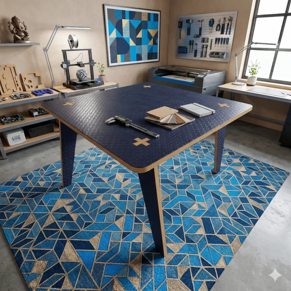 flexTable - Large Desk - Material: 1 in view