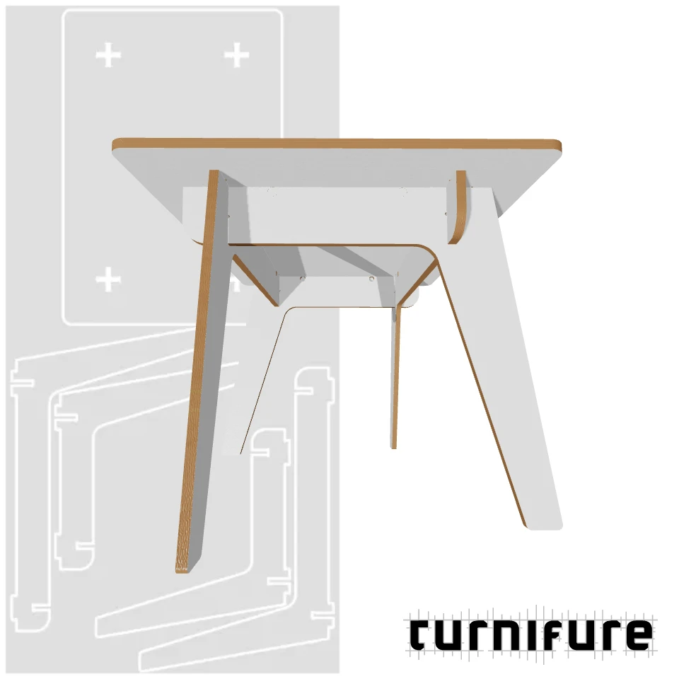 flexTable - Large Desk - Material: 18 mm