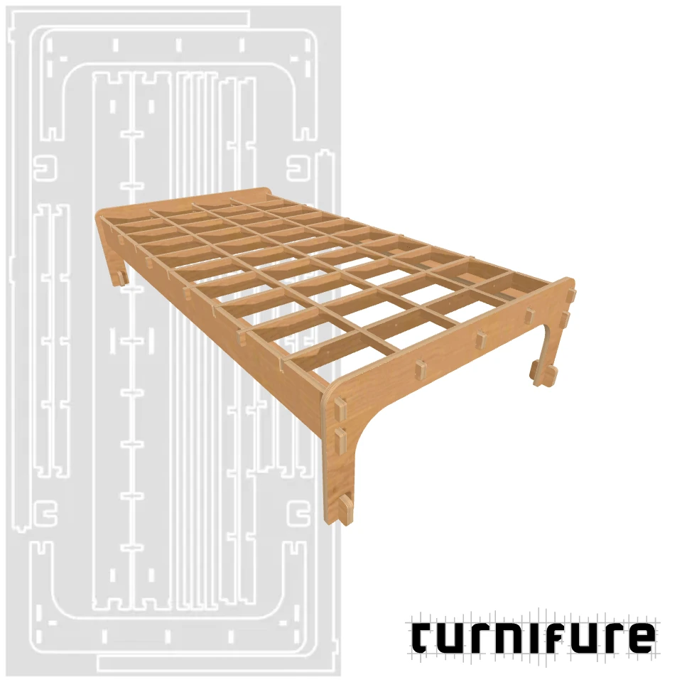 Bed1 - AU/NZ Single - Material: 18 mm