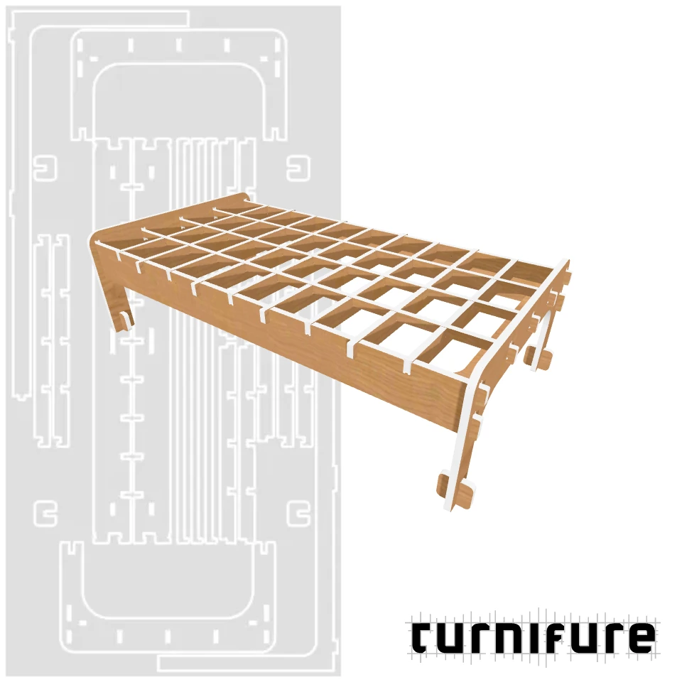 Bed1 - UK Toddler / EU Cot Bed - Material: 18 mm