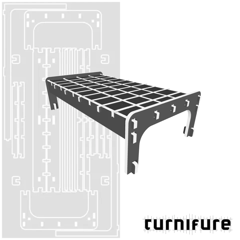 Bed1 - UK Toddler / EU Cot Bed - Material: 25 mm