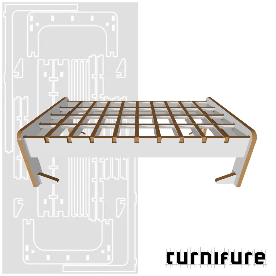 Bed1 - US Crib Size - Material: 1 in
