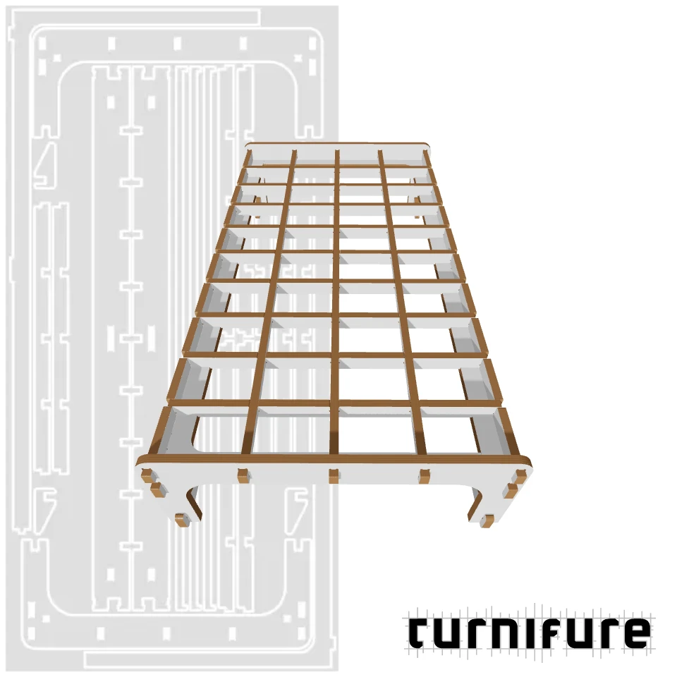 Bed1 - US Twin - Material: 1 in