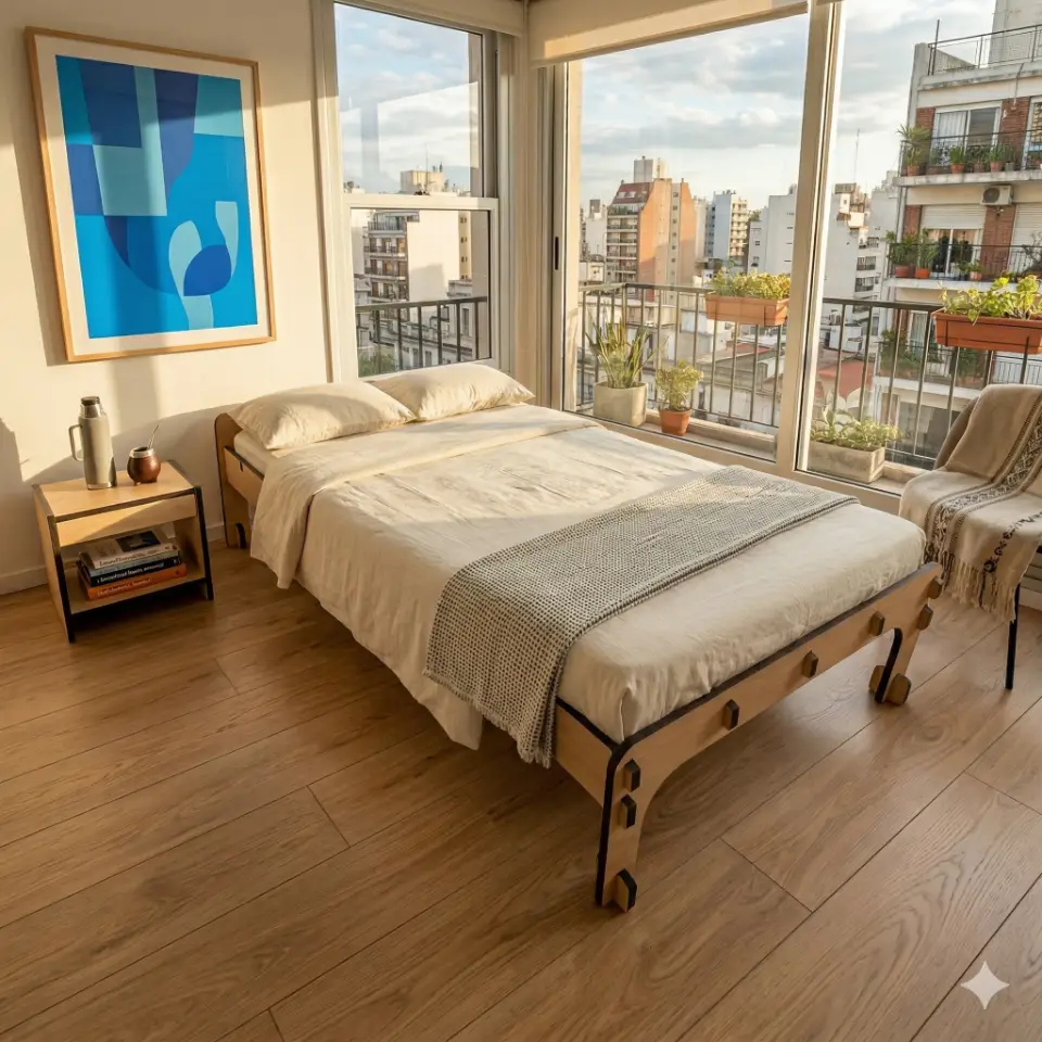 Bed1 - US Twin - Material: 3/4 in view
