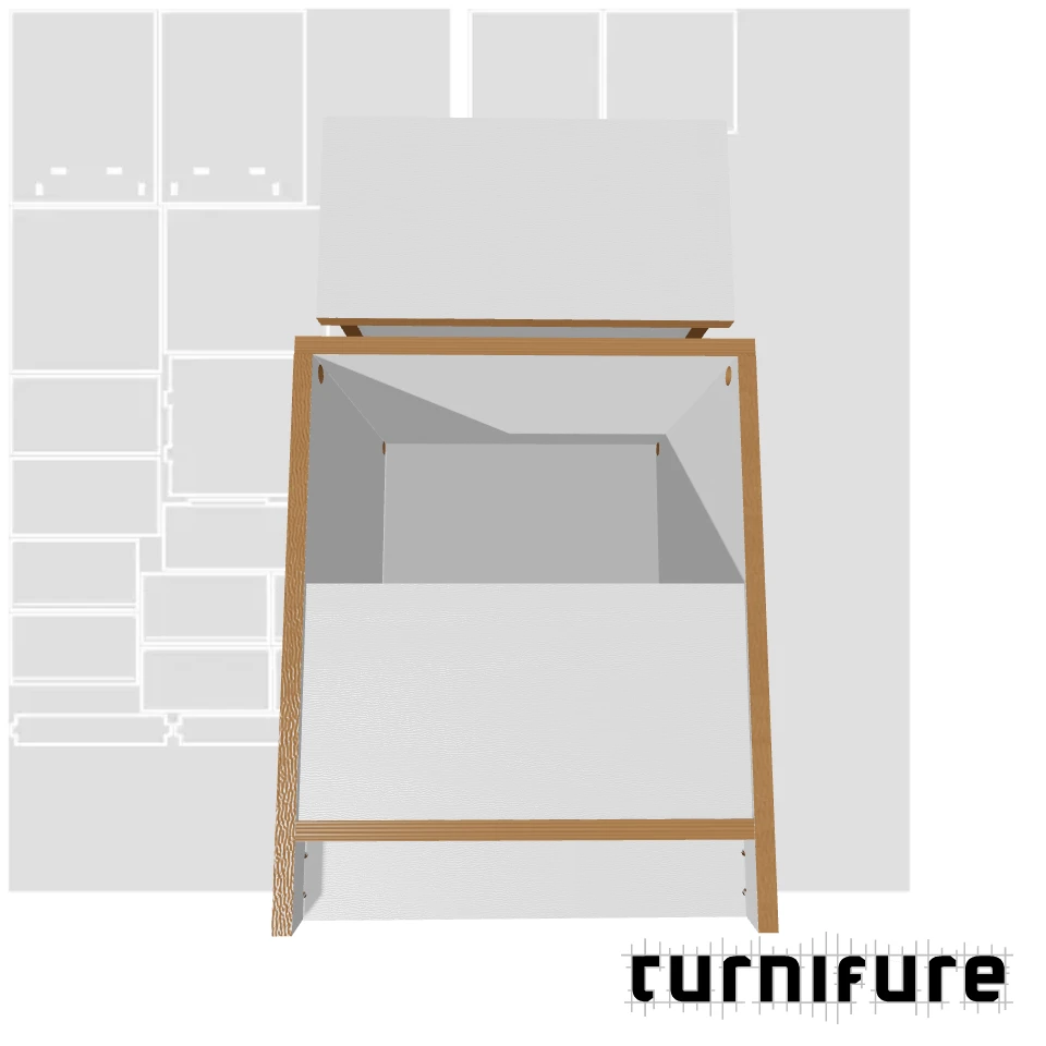 Drawer Cabinet - Bedside Table - Material: 18 mm