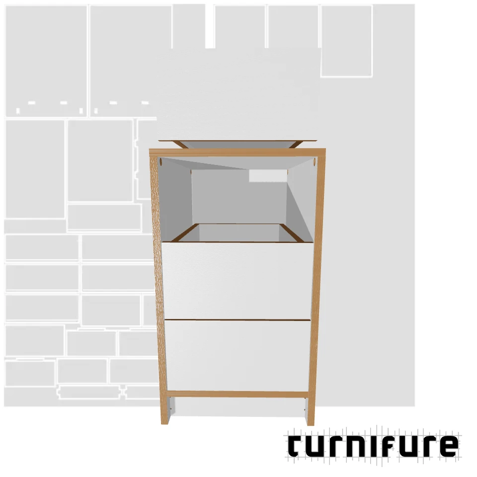 Drawer Cabinet - Office Pedestal - Material: 18 mm