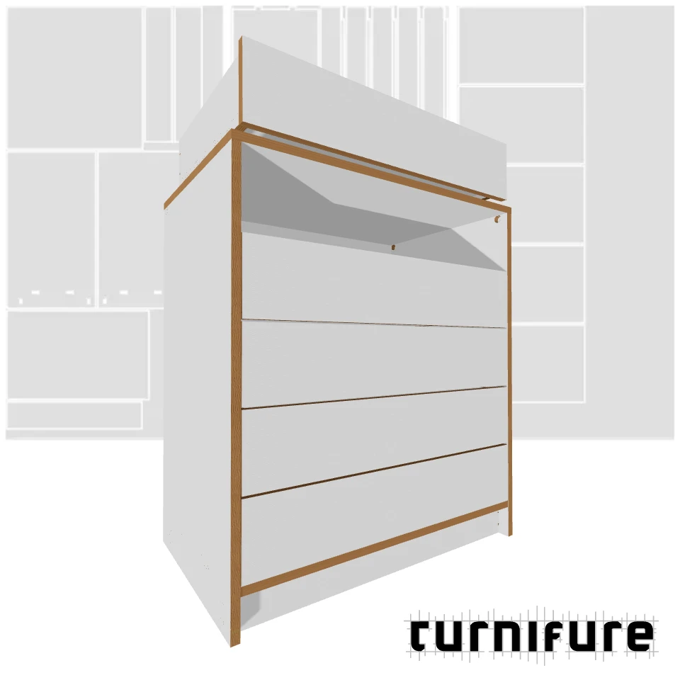 Drawer Cabinet - Workshop Chest - Material: 18 mm