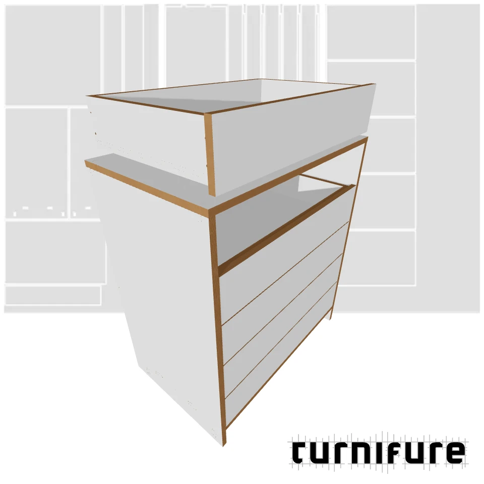 Drawer Cabinet - Workshop Chest - Material: 3/4 in