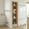 Adjustable Shelves Column - Fridge Side Storage - Material: 18mm view