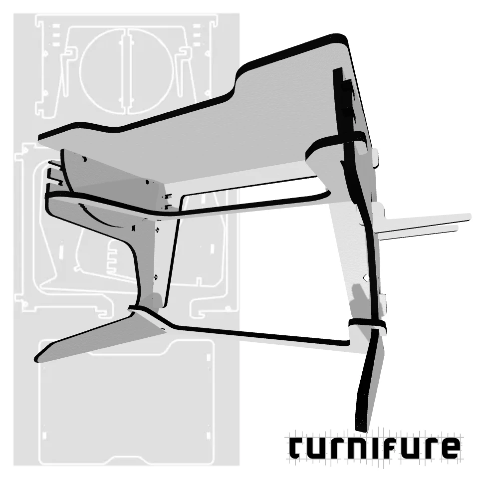 playDesk3 - Mini - Material: 3/4 in