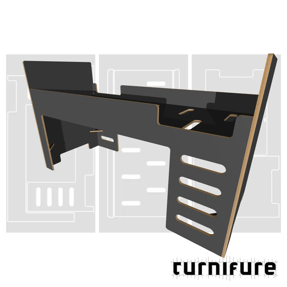Loft Bed M1 - IKEA / EU Extending Children's Bed (800x2000 mm) - Material: 18 mm