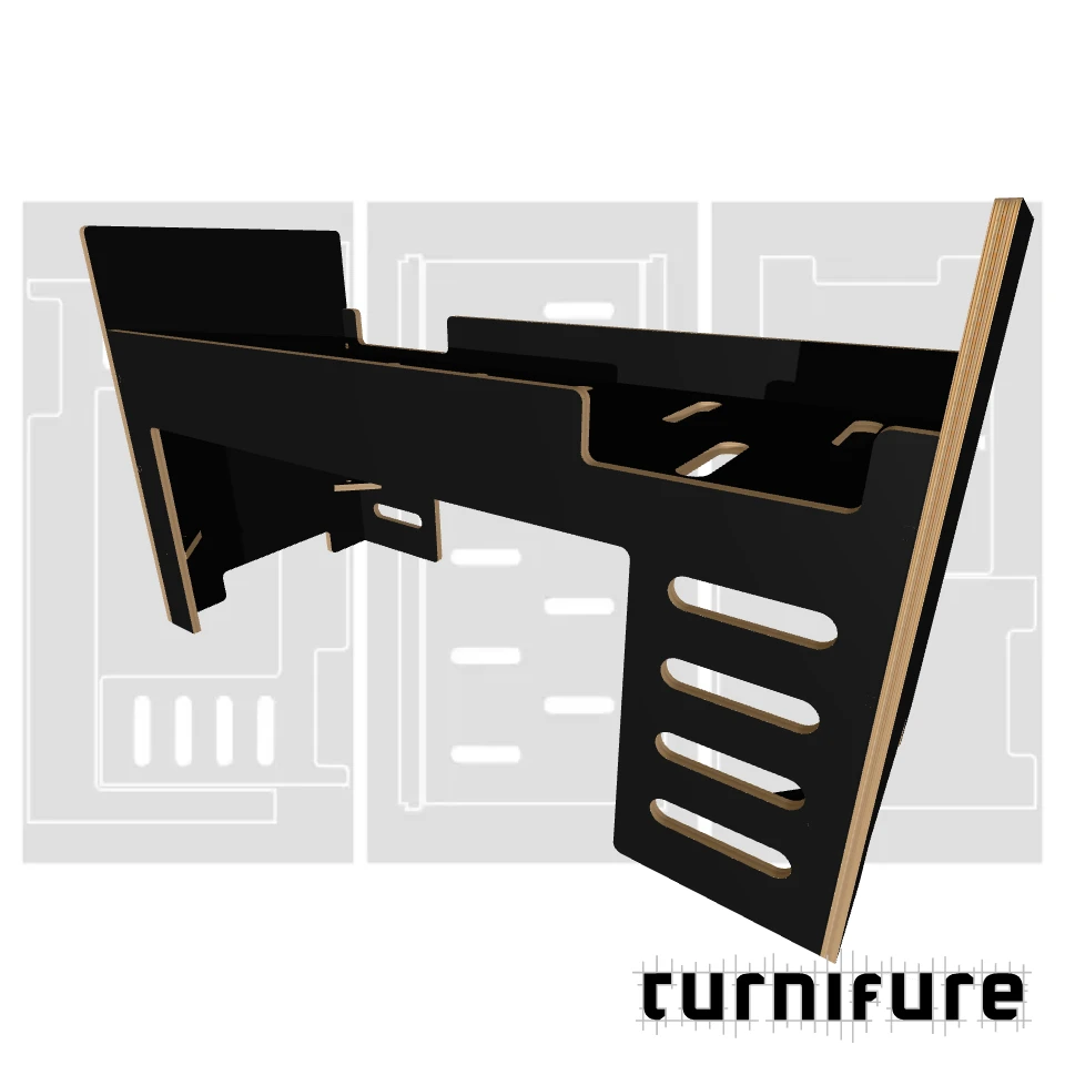 Loft Bed M1 - IKEA / EU Extending Children's Bed (800x2000 mm) - Material: 25 mm