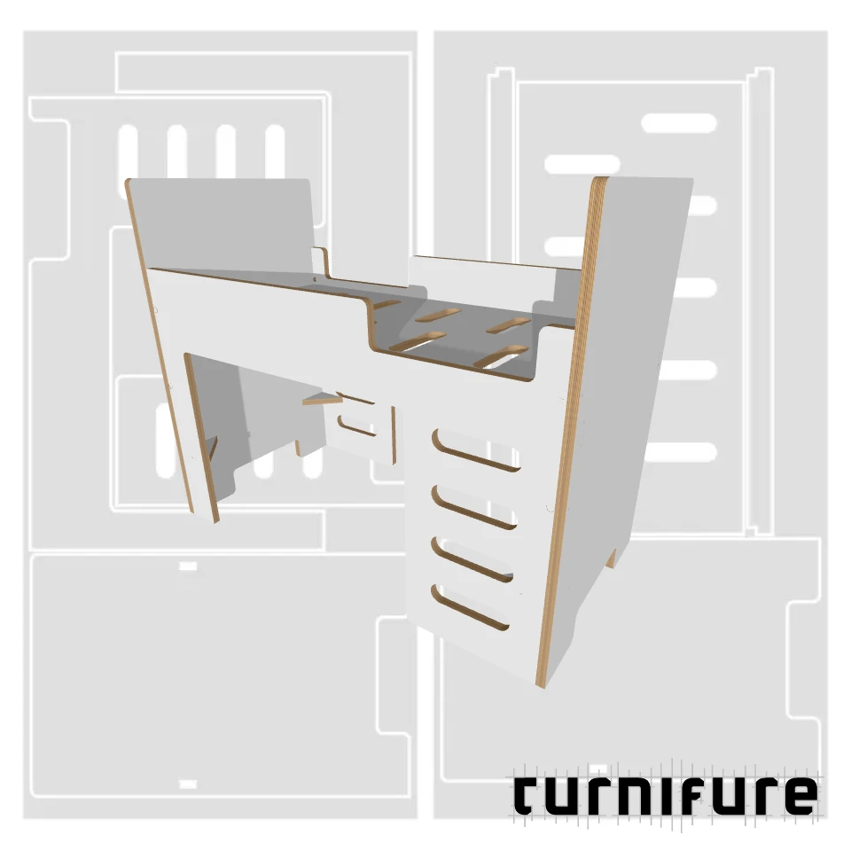 Loft Bed M1 - UK/EU Cot Bed / Toddler Mattress (700x1400 mm) - Material: 25 mm
